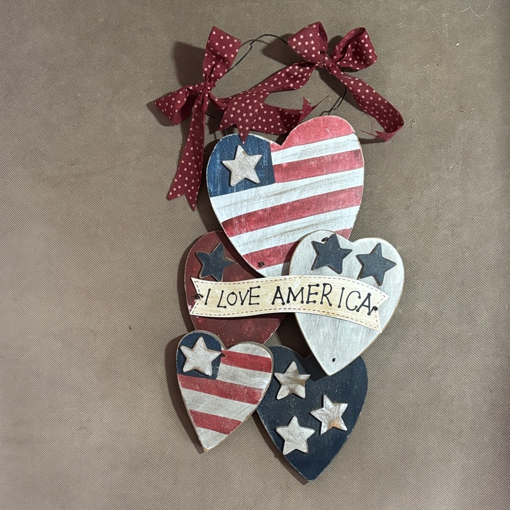 Patriotic Heart Wall Hanging